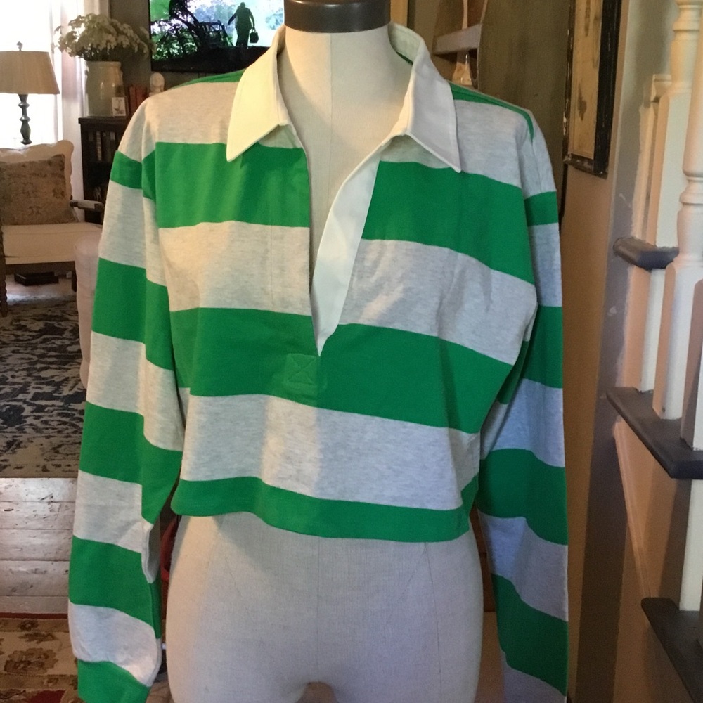 NWOT Good American Cropped Polo